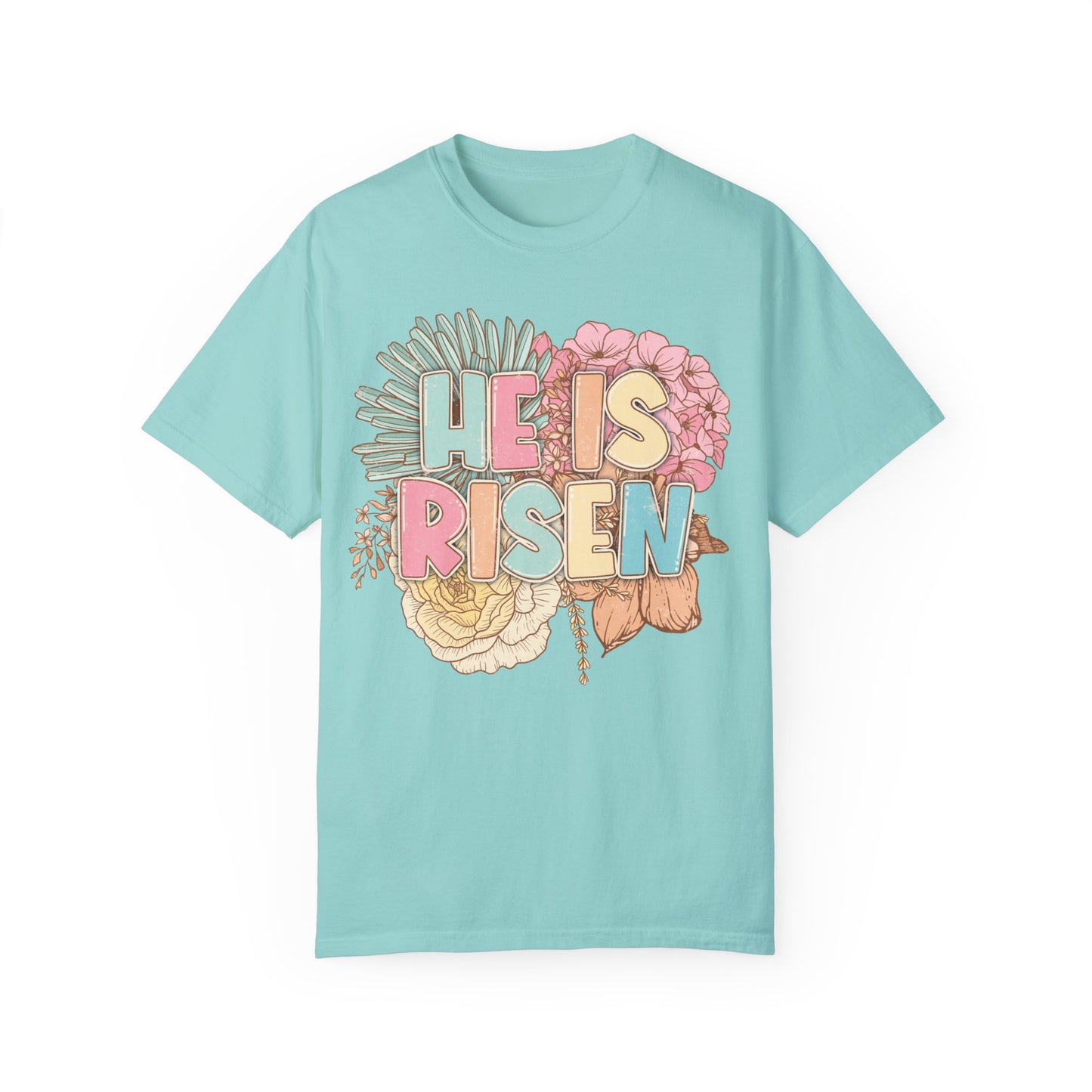 Beautiful Floral "Jesus Has Risen" Easter T-shirt
