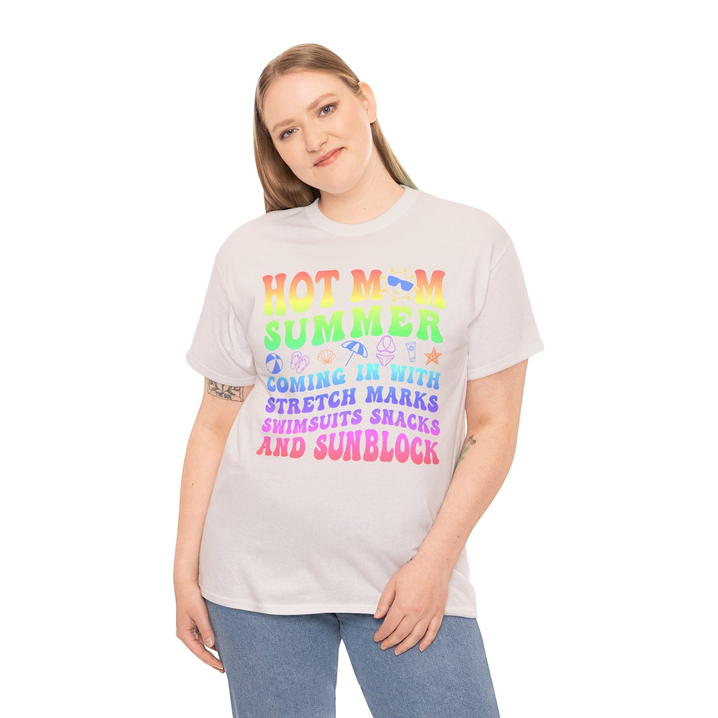 New HOT Summer Mom Tee, Hot Momma Summer Shirt,  Perfect Gift for Moms, Trendy Summer Top, Trendy Graphic Tee