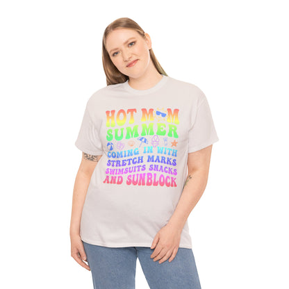 New HOT Summer Mom Tee, Hot Momma Summer Shirt,  Perfect Gift for Moms, Trendy Summer Top, Trendy Graphic Tee