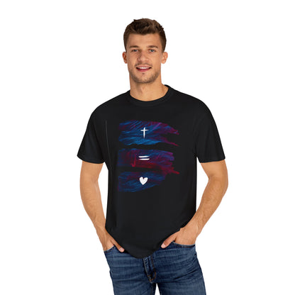Faith Equals Love Unisex T-shirt - Church Camp Vacation Bible School Shirt