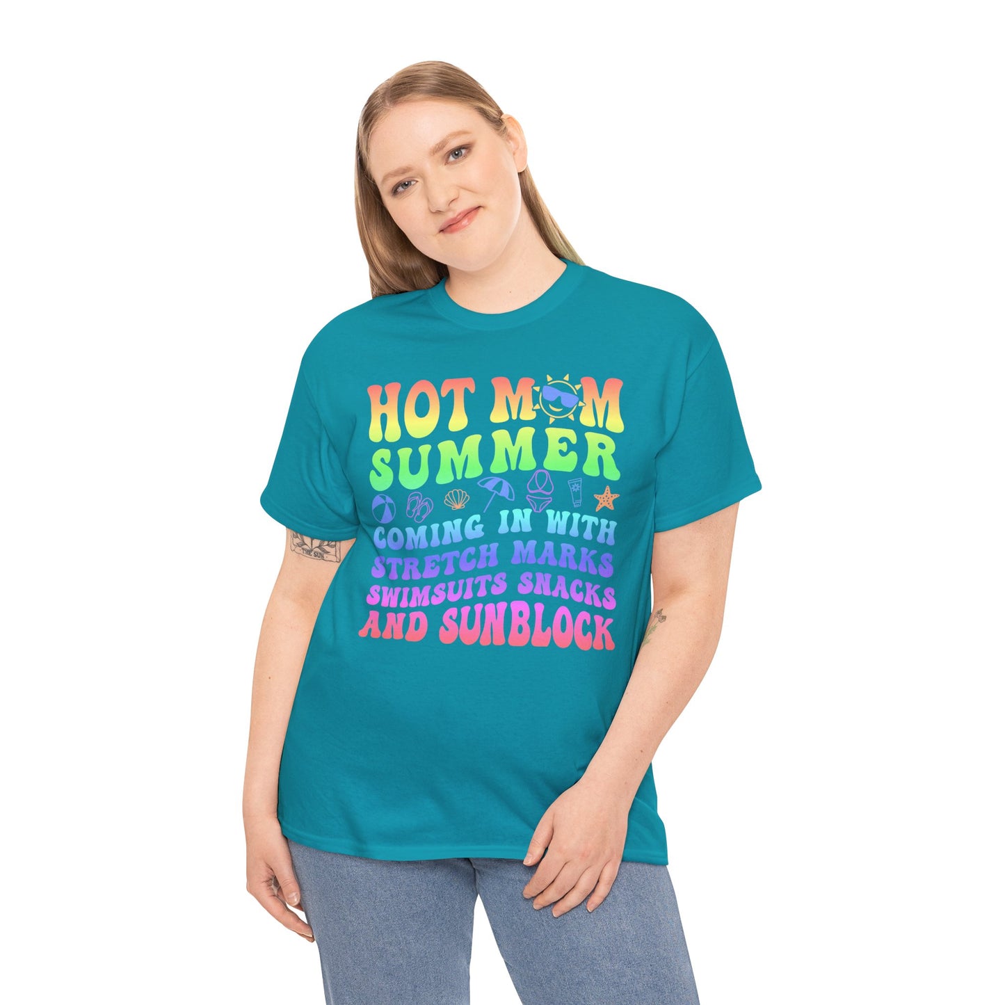 New HOT Summer Mom Tee, Hot Momma Summer Shirt,  Perfect Gift for Moms, Trendy Summer Top, Trendy Graphic Tee