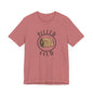 Hay Season Is Here.... Rolled Gold Tee - Fun  Jersey Tee for Farm Wives, Casual Wear, Tractors, Farm Mama, Cattle Feeding, Round Bales, Cattle, Cow