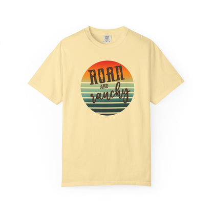 Raon and Ranchy Retro Vibes  Garment-Dyed T-Shirt, Western Style Graphic Tee, Summer Top, Rodeos, Aztec, Popular Tshirt