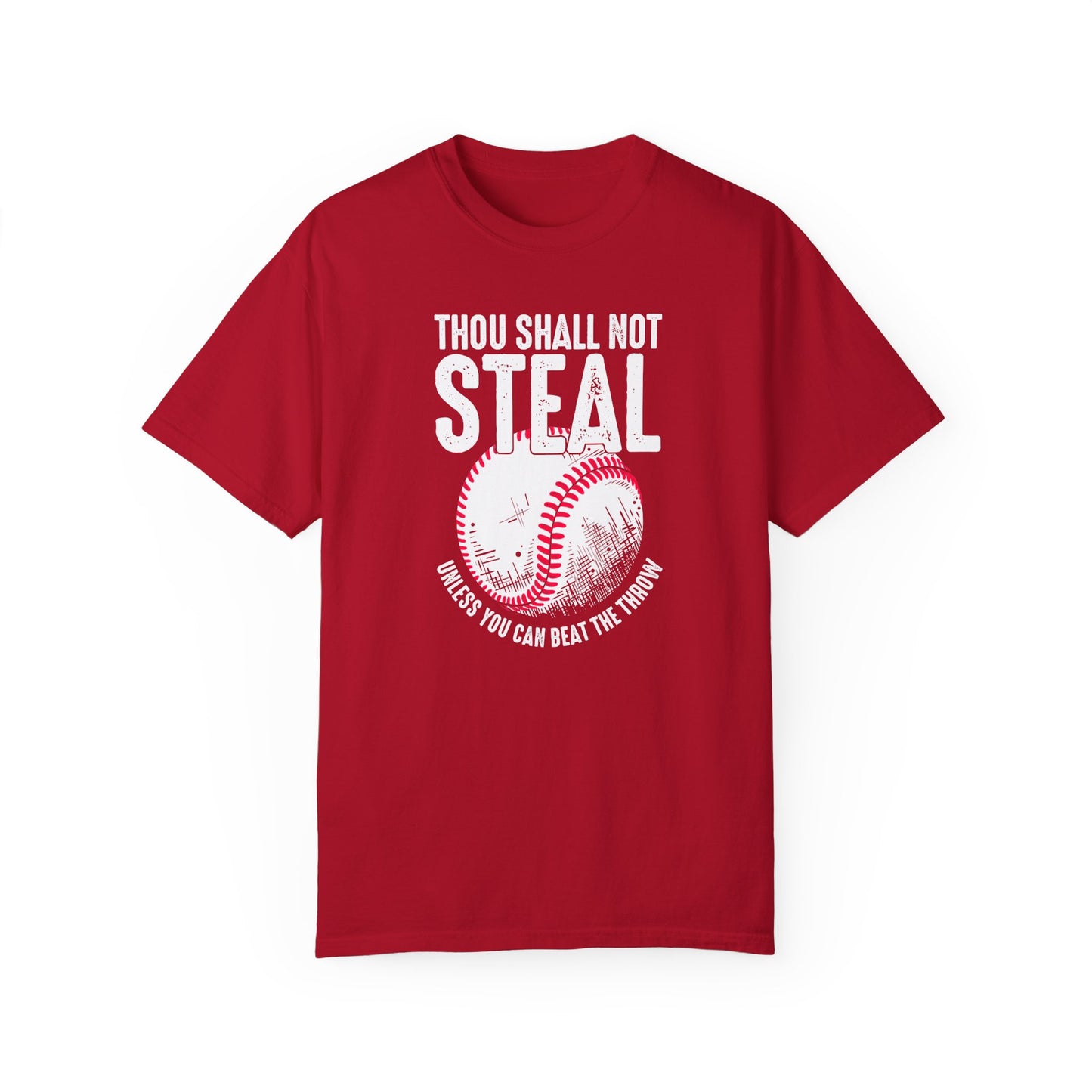 Baseball / Softball Christian Unisex T-shirt - Thou Shall Not Steal Design