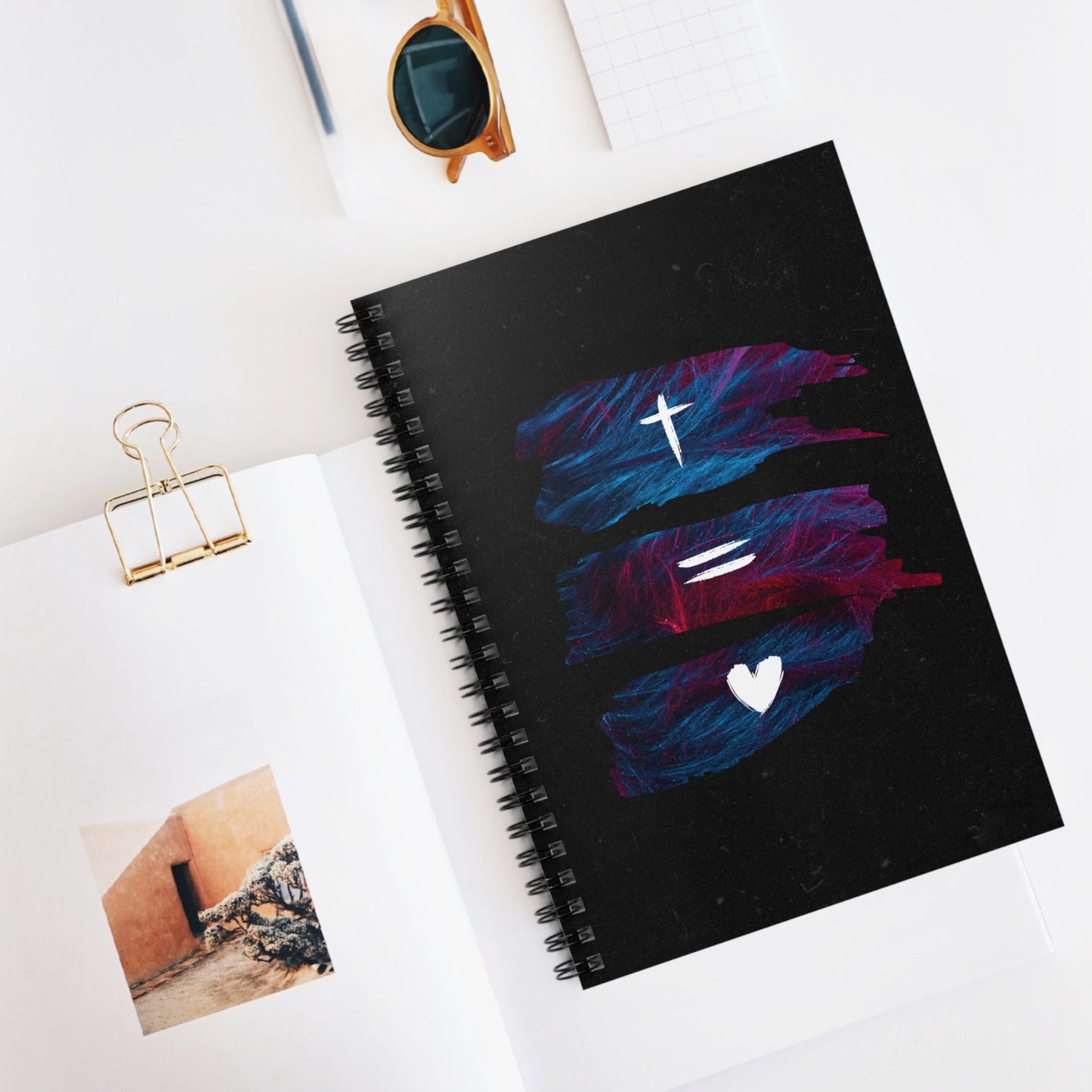 Prayer Journal - Inspirational Spiral Notebook - Faith & Love Design Easter