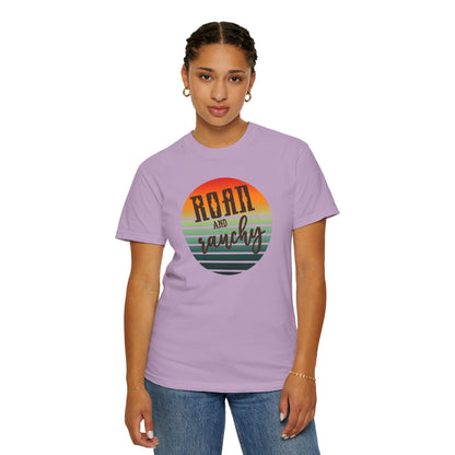 Raon and Ranchy Retro Vibes  Garment-Dyed T-Shirt, Western Style Graphic Tee, Summer Top, Rodeos, Aztec, Popular Tshirt