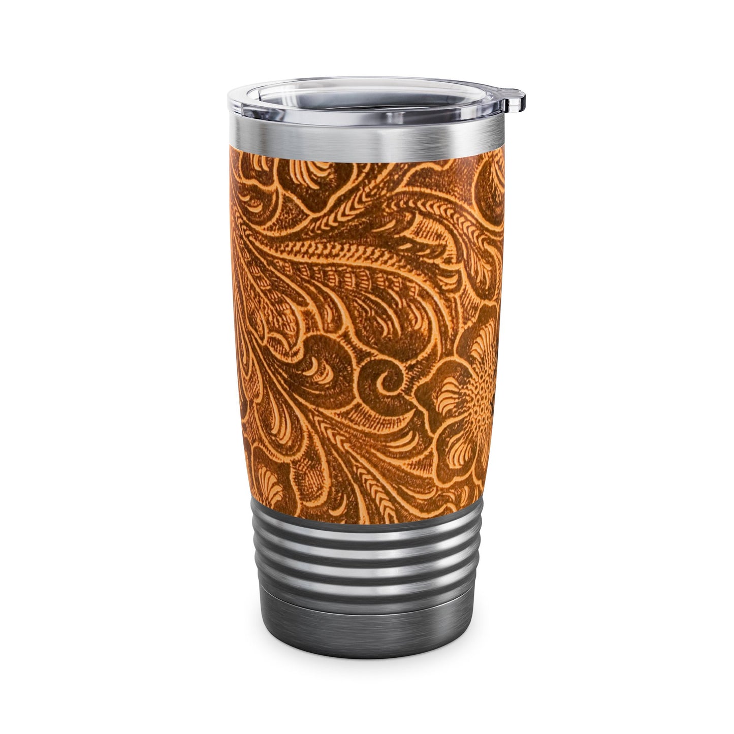 Vintage Leather Look Ringneck Tumbler | Western Style Travel Mug, Leather Gift,  Coffee Mug, Leather Stamped, Tooled Leather Look, Great Fathers Day Gift