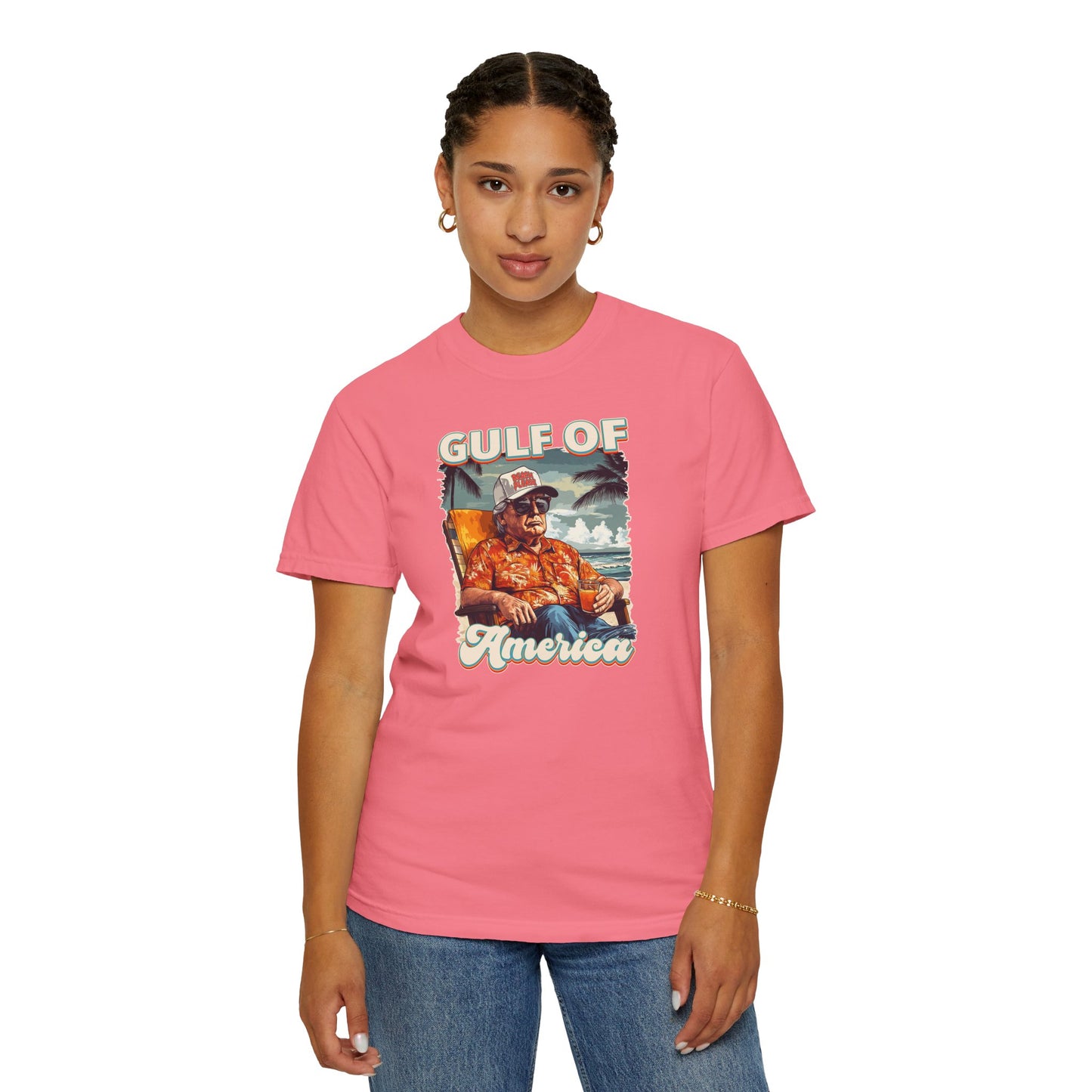 Donald Trump Vintage Gulf of America T-Shirt - Relaxed Fit Unisex Tee Gulf Of America Patriotic Tee, Gulf of America Shirt Est 2025