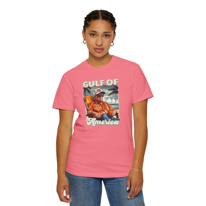 Donald Trump Vintage Gulf of America T-Shirt - Relaxed Fit Unisex Tee Gulf Of America Patriotic Tee, Gulf of America Shirt Est 2025