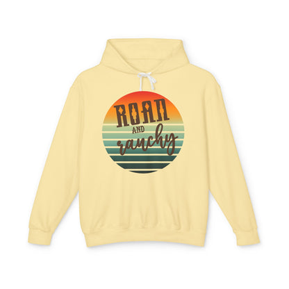 The Best Pullover Ever ~~Western Roan and Ranchy  Lightweight Hooded Sweatshirt, Great for Rodeos, Cool Nights, Bonfires, Lake, Beach, River