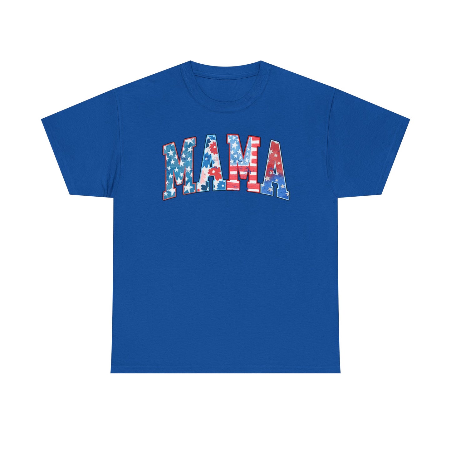 New Patriotic Mama Tee, 4th of July Cotton Shirt,  4th of July, Independence Day Outfit, Casual Summer Wear, Family Reunion