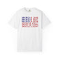 Vintage American Beef Corn Land  Wheat Farms Pride T-shirt - Land, Beef, Corn Wheat Crops USA America Patriotic  Design
