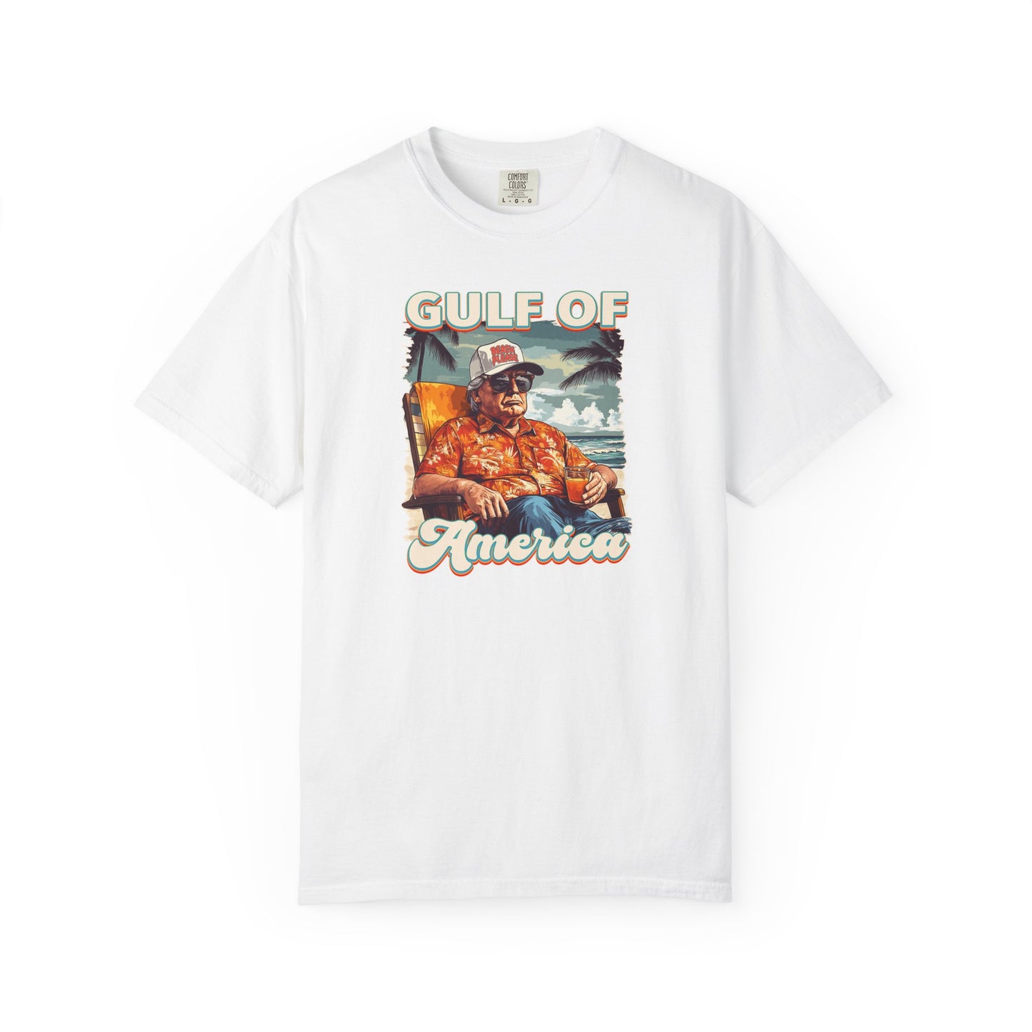 Donald Trump Vintage Gulf of America T-Shirt - Relaxed Fit Unisex Tee Gulf Of America Patriotic Tee, Gulf of America Shirt Est 2025