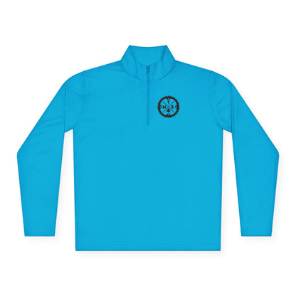 Mountain Biking Unisex Quarter-Zip Pullover - MTB Adventure Gear with Unique Graphic Design, Trails, Streets, Cycling, Biking
