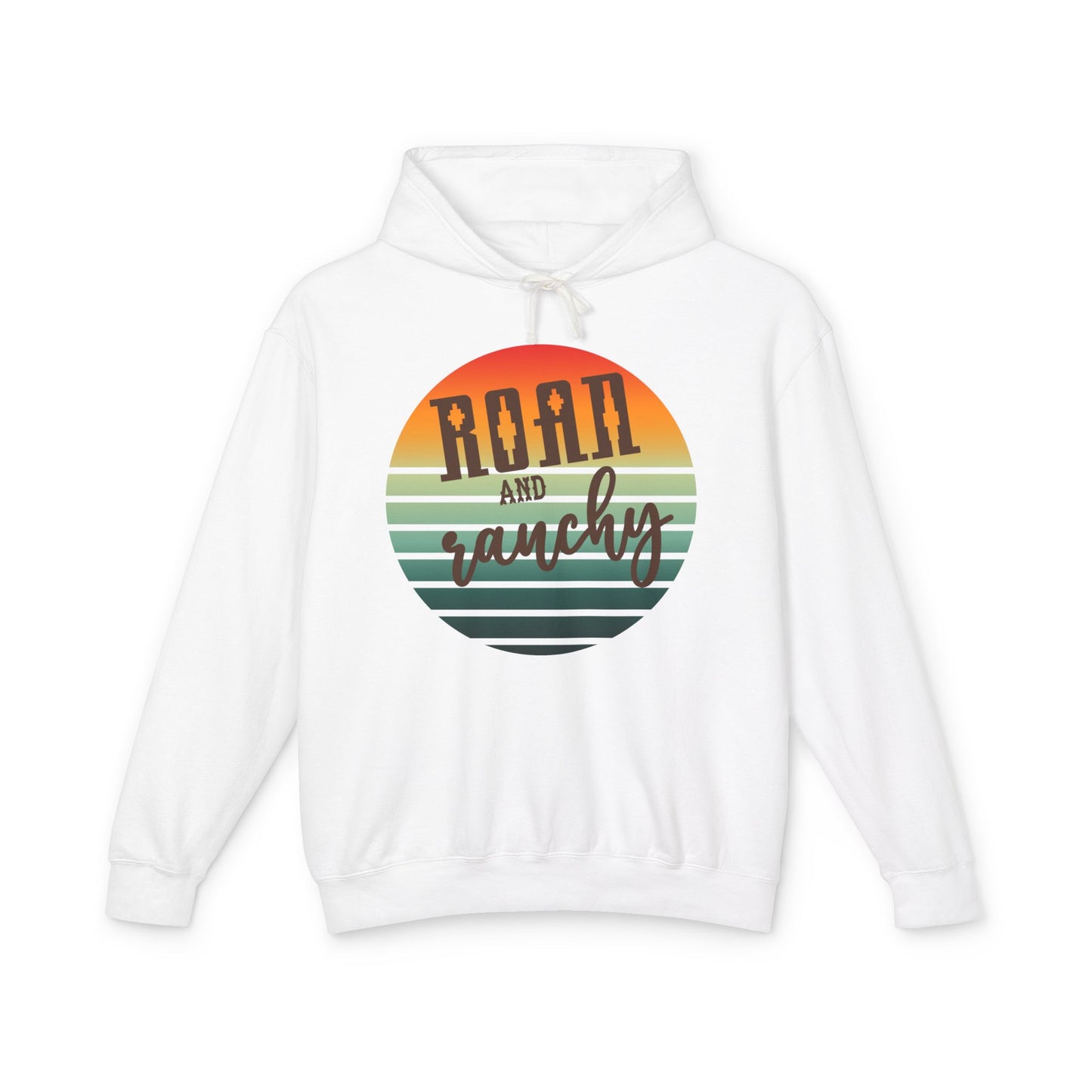 The Best Pullover Ever ~~Western Roan and Ranchy  Lightweight Hooded Sweatshirt, Great for Rodeos, Cool Nights, Bonfires, Lake, Beach, River