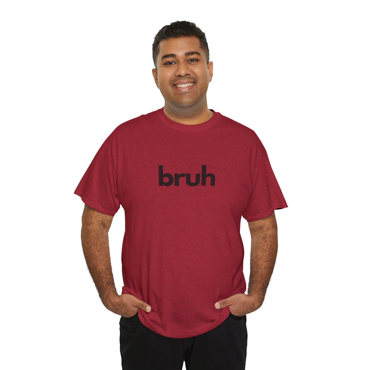 Yo Yo! BRUH.......Funny 'bruh' Unisex Heavy Cotton Tee - Casual Graphic Shirt for Everyday Wear Simple  9 Great Colors Mothers Fathers Day
