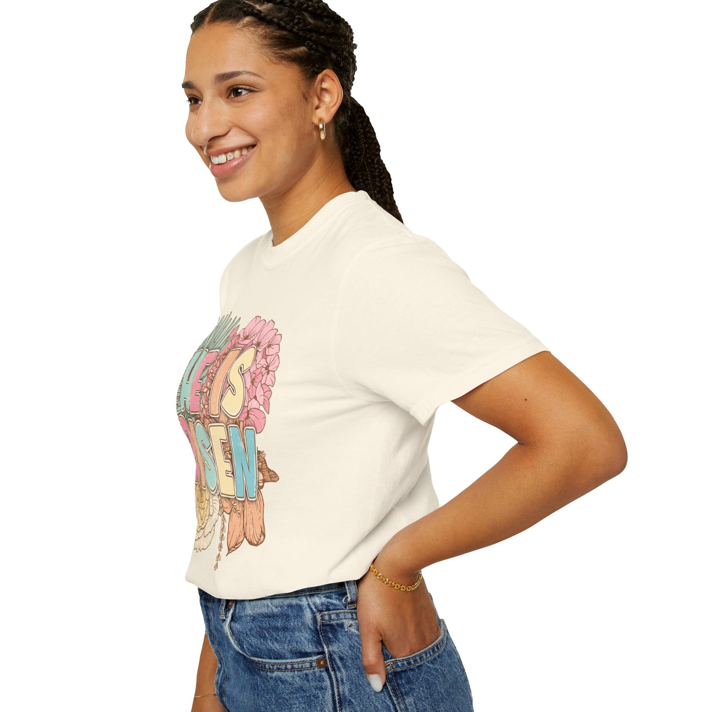 Beautiful Floral "Jesus Has Risen" Easter T-shirt