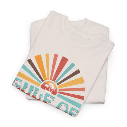 Gulf of America Sunset Tee - Casual Summer Vibe, Beachwear for Vacation, Gift for Travelers, Festival Essential, Retro Graphic Tee, Beach Wea