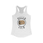 Hay Season Is Here ..Rolled Gold Racerback Tank | Fun Graphic Tees, Women's Activewear, Summer Fashion, Gift for Her, Farm Wife, Tractor, Hay Bale, Cattle