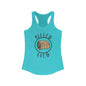 Hay Season Is Here ..Rolled Gold Racerback Tank | Fun Graphic Tees, Women's Activewear, Summer Fashion, Gift for Her, Farm Wife, Tractor, Hay Bale, Cattle