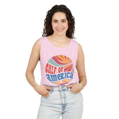 Gulf of America Tank Top | Garment-Dyed Tee for Summer Beach Adventures