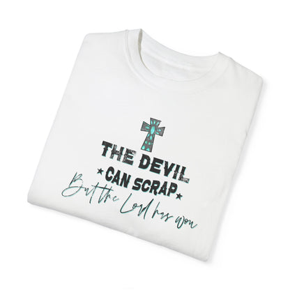 Turquoise Cross Unisex T-shirt - The Lord has Won