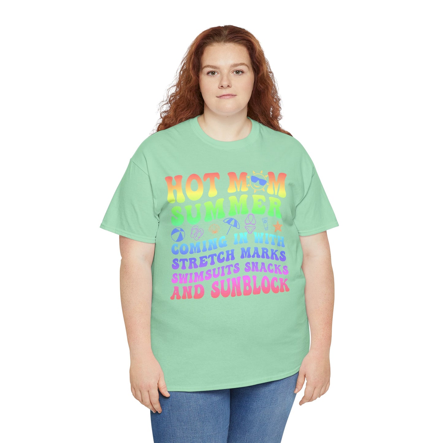 New HOT Summer Mom Tee, Hot Momma Summer Shirt,  Perfect Gift for Moms, Trendy Summer Top, Trendy Graphic Tee