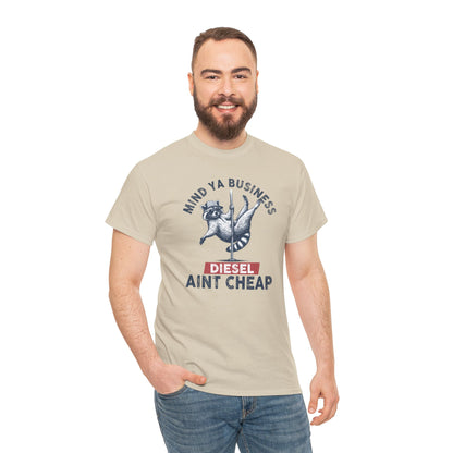 Diesel Aint Cheap!! Great Tee for Guys or Gals, Funny Raccoon Tee Shirt, Diesel Trucks, Farmers Tee, Tractor Tshirt, Diesel Prices, Funny Tshirt