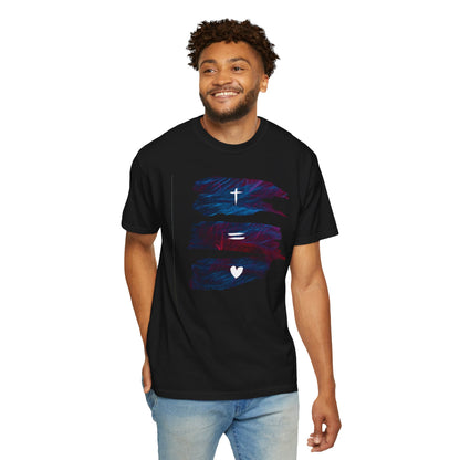 Faith Equals Love Unisex T-shirt - Church Camp Vacation Bible School Shirt