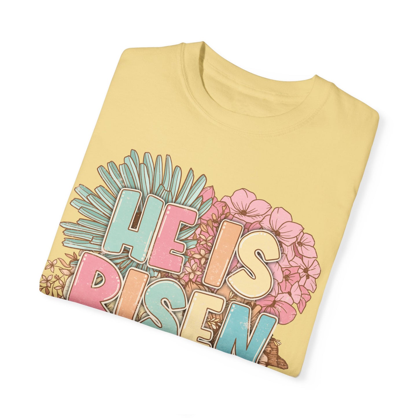 Beautiful Floral "Jesus Has Risen" Easter T-shirt