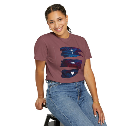 Faith Equals Love Unisex T-shirt - Church Camp Vacation Bible School Shirt