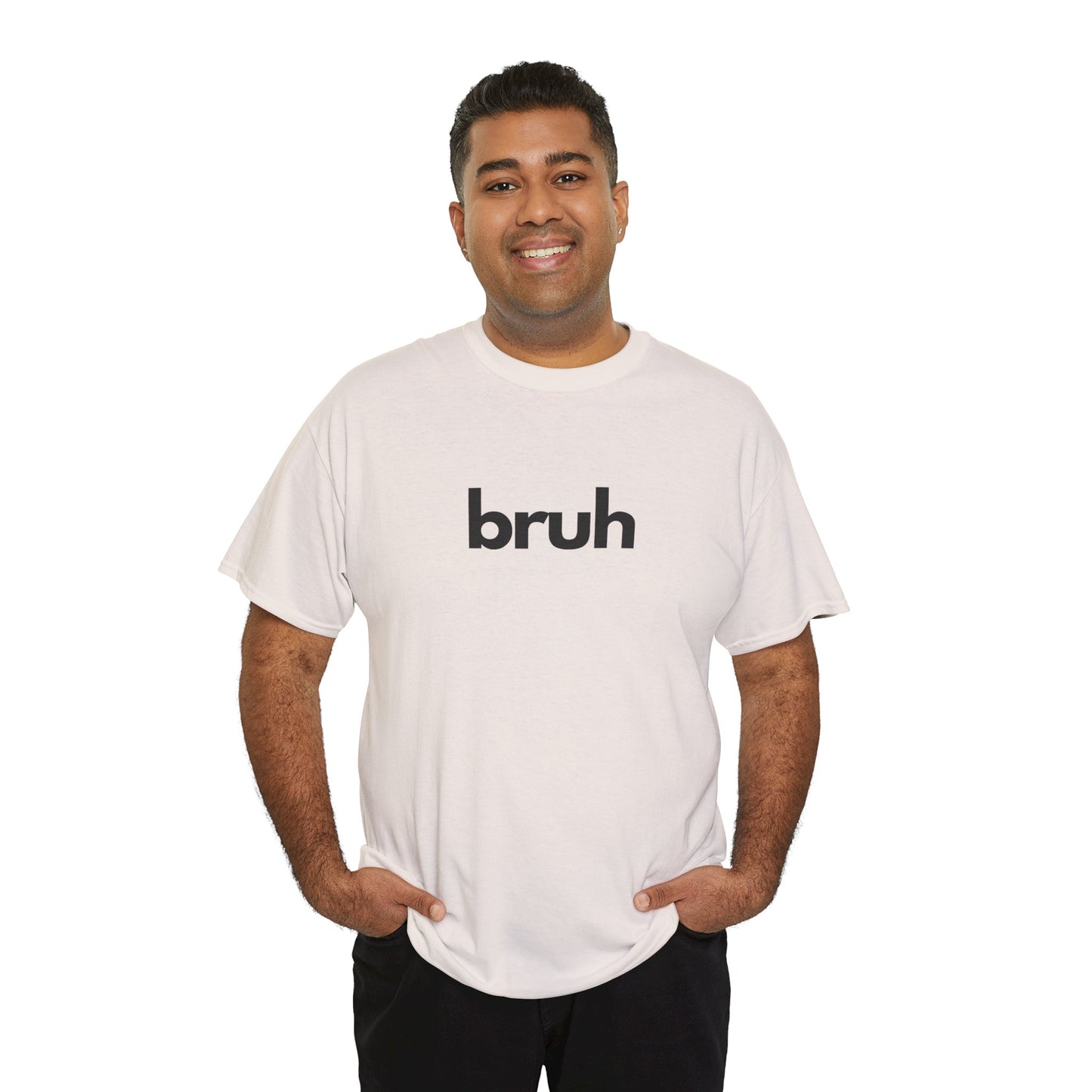 Yo Yo! BRUH.......Funny 'bruh' Unisex Heavy Cotton Tee - Casual Graphic Shirt for Everyday Wear Simple  9 Great Colors Mothers Fathers Day