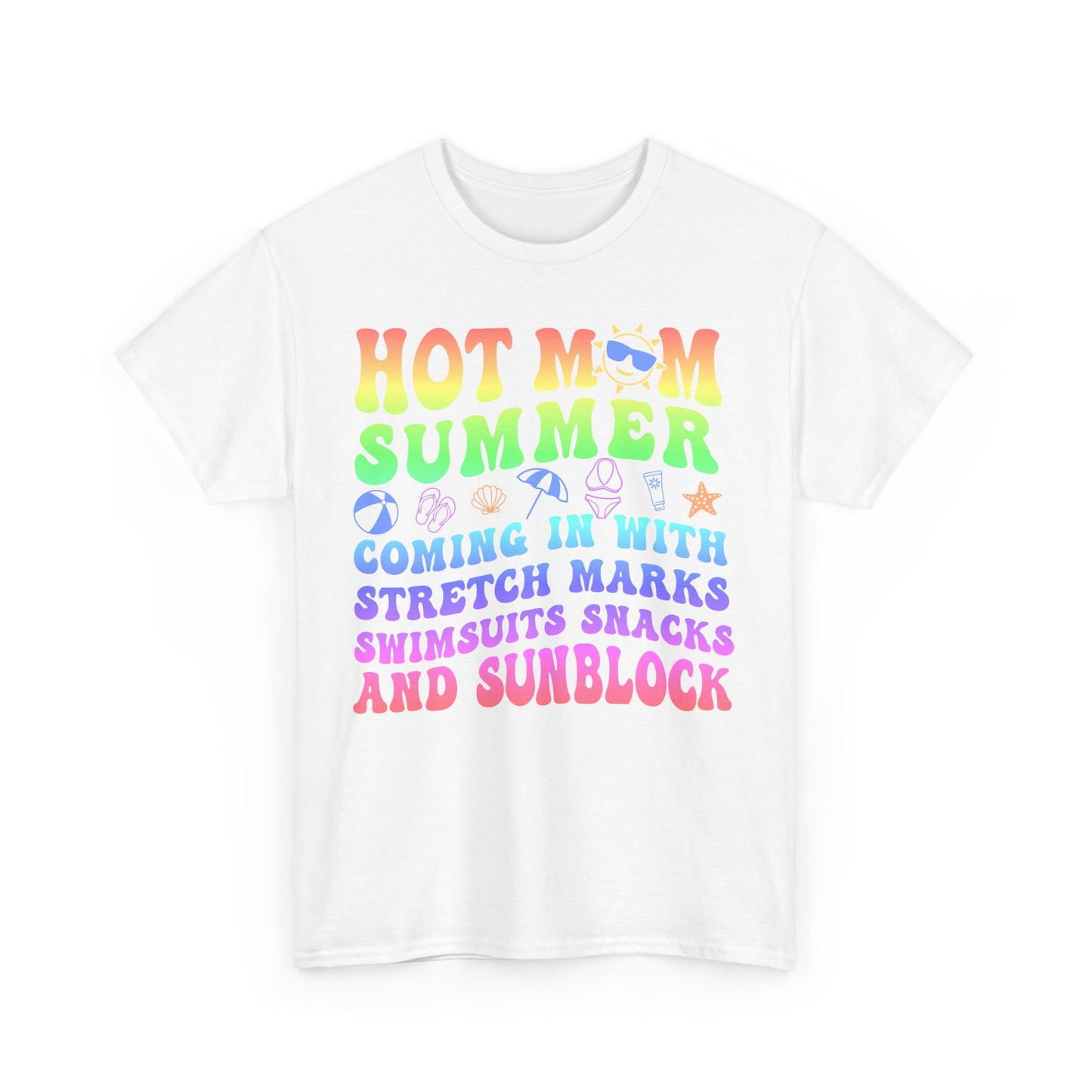 New HOT Summer Mom Tee, Hot Momma Summer Shirt,  Perfect Gift for Moms, Trendy Summer Top, Trendy Graphic Tee