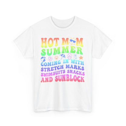 New HOT Summer Mom Tee, Hot Momma Summer Shirt,  Perfect Gift for Moms, Trendy Summer Top, Trendy Graphic Tee