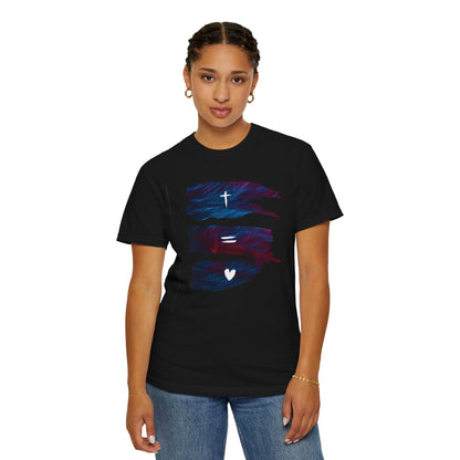 Faith Equals Love Unisex T-shirt - Church Camp Vacation Bible School Shirt