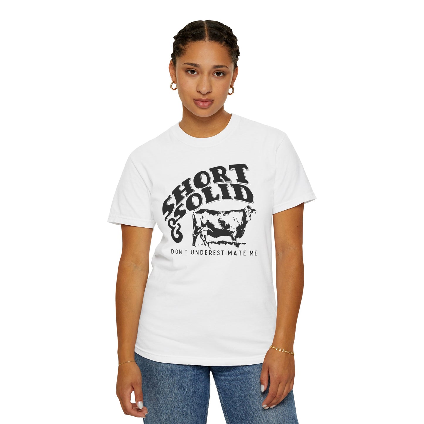 Nothing Like a Good Short and Solid!! Worth the money. Women's Tee Great for Summer Time or Heading to the Rodeo Western Vibes