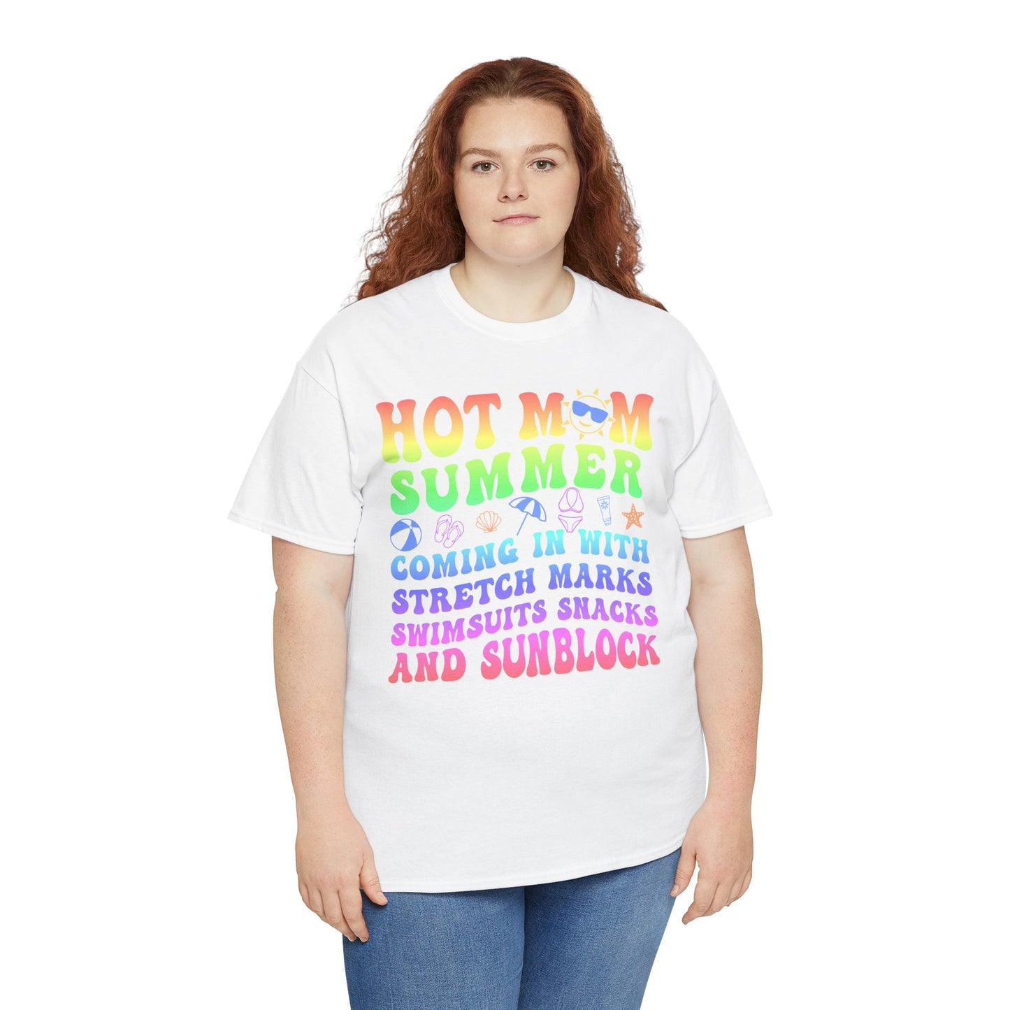 New HOT Summer Mom Tee, Hot Momma Summer Shirt,  Perfect Gift for Moms, Trendy Summer Top, Trendy Graphic Tee
