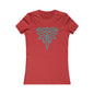 The Bold and Beautiful - Turquoise & Red Boot Stitch Tee