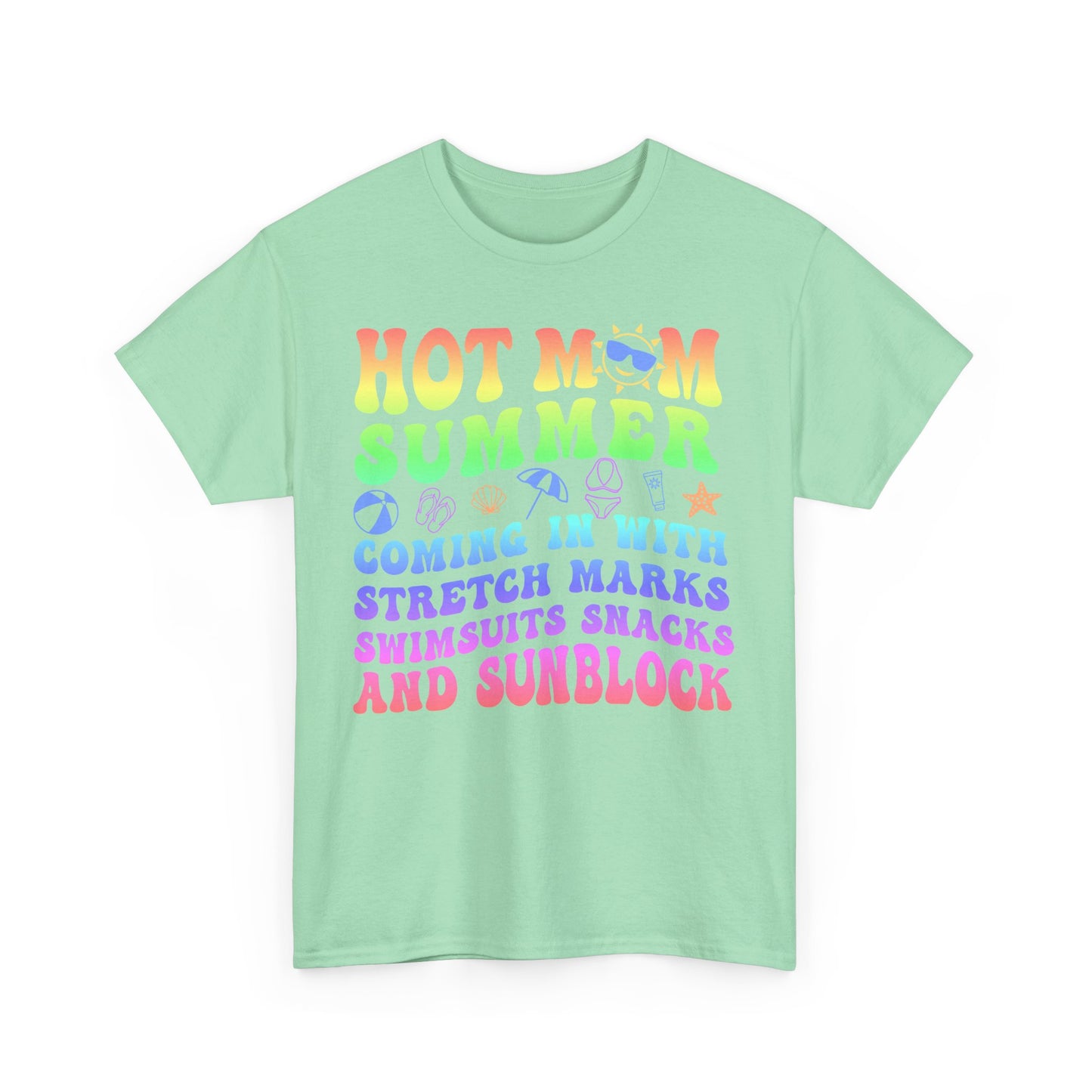 New HOT Summer Mom Tee, Hot Momma Summer Shirt,  Perfect Gift for Moms, Trendy Summer Top, Trendy Graphic Tee
