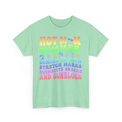 New HOT Summer Mom Tee, Hot Momma Summer Shirt,  Perfect Gift for Moms, Trendy Summer Top, Trendy Graphic Tee