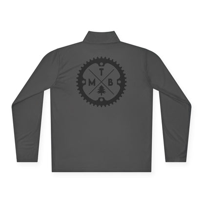 Mountain Biking Unisex Quarter-Zip Pullover - MTB Adventure Gear with Unique Graphic Design, Trails, Streets, Cycling, Biking