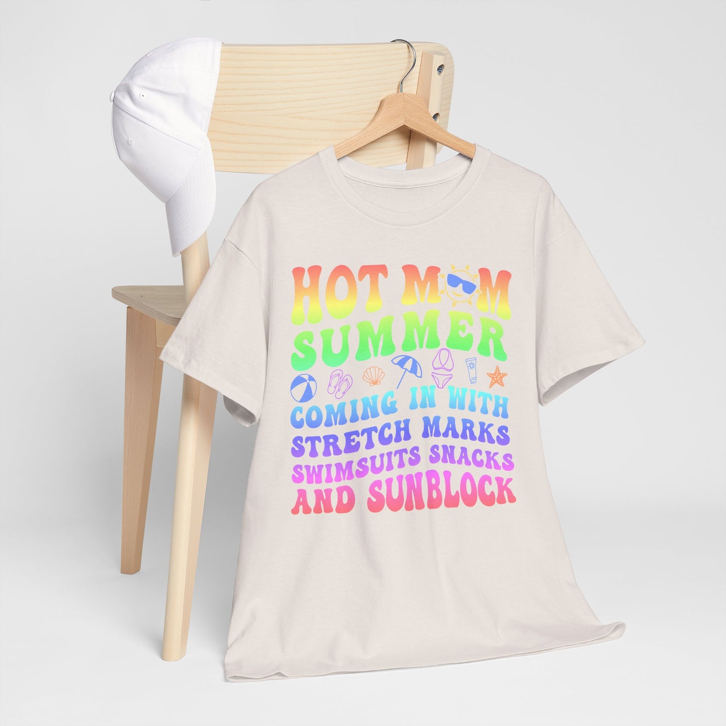 New HOT Summer Mom Tee, Hot Momma Summer Shirt,  Perfect Gift for Moms, Trendy Summer Top, Trendy Graphic Tee