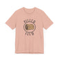 Hay Season Is Here.... Rolled Gold Tee - Fun  Jersey Tee for Farm Wives, Casual Wear, Tractors, Farm Mama, Cattle Feeding, Round Bales, Cattle, Cow