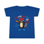 Toddler Red White and Feral Fourth of July T-Shirt, Cute Raccoon Tee, Kids Independence Day Top, 4th of July Shirt, Red White and Blue Apparel, Independence Day Fireworks
