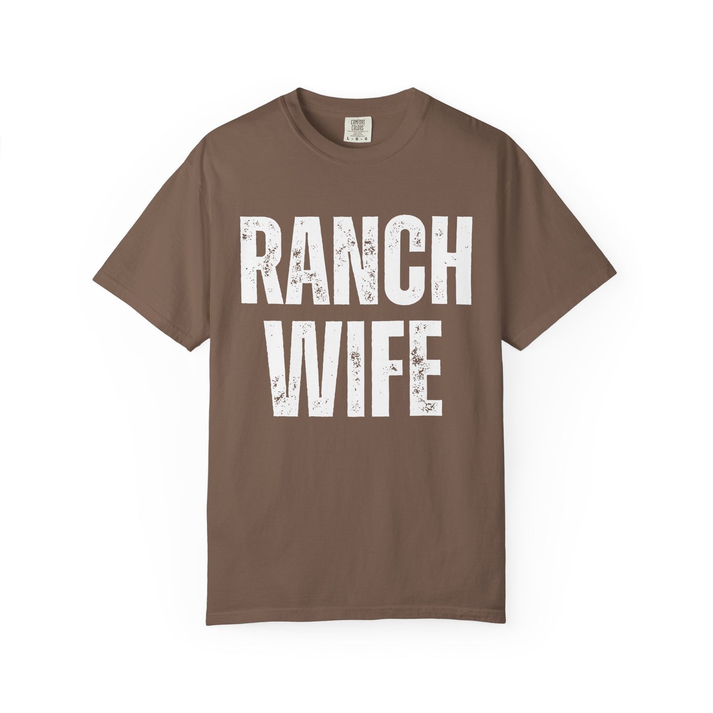Distressed Retro Chic Ranch Wife T-Shirt, Western Tee for Farm Girls,  Ranch Life Style Shirt, Perfect for Rodeos Casual