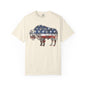 Distressed Graphic American Buffalo T-Shirt, Patriotic Tee, Unisex Graphic Shirt, 4th of July, Red White and Blue, Fourth of July,  Different colors