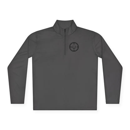 Mountain Biking Unisex Quarter-Zip Pullover - MTB Adventure Gear with Unique Graphic Design, Trails, Streets, Cycling, Biking