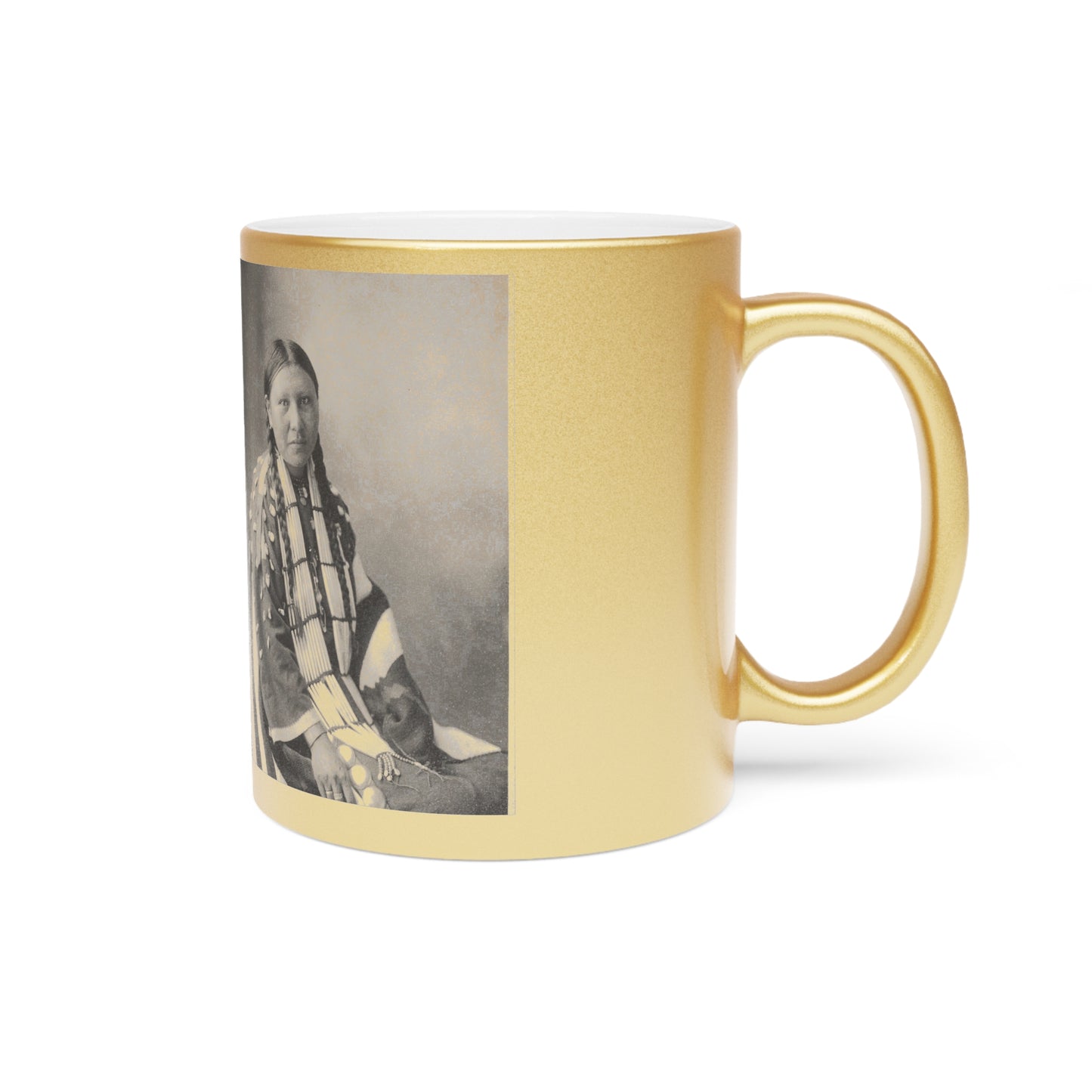 Sioux Photo Metallic Mug (Silver\Gold)