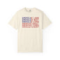 Vintage American Beef Corn Land  Wheat Farms Pride T-shirt - Land, Beef, Corn Wheat Crops USA America Patriotic  Design