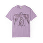American Indian Thunderbird Grunge Unisex Garment-Dyed T-Shirt with Artistic Design, Casual Wear, Boho Style,  Graphic Tee, Eco-Friendly Fashion, Unique Gift For Her